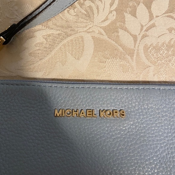 Michael Kors Powder Blue Leather Wristlet - Picture 2 of 7